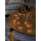 Photograph: Light Set Copper Metal Flowers, 10 Warm White Led, B/O
