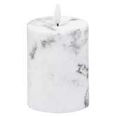 Photograph: Luxe Marble Effect LED Candle Natural Glow 3x4