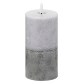 Photograph: Luxe Stone Two Tone Effect LED Candle Natural Glow 3x6