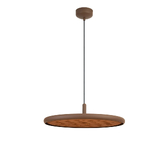 Photograph: Mantra Acustic Coffee Finish 52cm Round Dimmable Led Pendant Light - 3000K