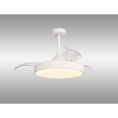 Photograph: Mantra Alaska 60W White Led Ceiling Fan Light Controllably Via Remote Or App - 2700K - 5000K