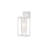 Photograph: Mantra Alps White Downward Facing Exterior Wall Light - IP65