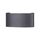 Photograph: Mantra Arcs Sleek Anthracite Up And Down Flush Exterior Wall Light - IP54 - 3000K