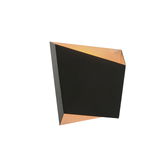 Photograph: Mantra Asimetric Rhombus Black And Gold 1 Light Wall Light