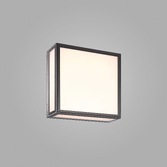 Photograph: Mantra Bachelor Square LED Exterior Wall Light Dark Grey - 3000K, IP65