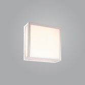 Photograph: Mantra Bachelor Square LED Exterior Wall Light White - 3000K, IP65