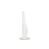 Photograph: Mantra Bianca Crackled Acrylic Effect Small LED Table Lamp White - 3000K