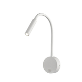 Photograph: Mantra Boavista Round Headed White Adjustable Switched Bedside Led Reader Wall Light - 3000K