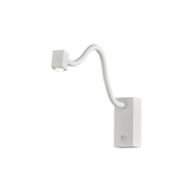 Photograph: Mantra Boavista Square Headed White Adjustable Switched Bedside Led Reader Wall Light - 3000K