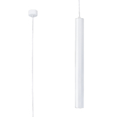 Photograph: Mantra Bolonia 1 Light Single White Led Tube Pendant Light - 10W - CCT SWITCHABLE 2700K/3200K/4000K