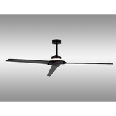 Photograph: Mantra Brisa Black Mini IP44 Led Ceiling Fan Light Controllably Via Remote - 2700K - 5000K