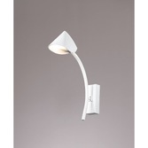 Photograph: Mantra Capuccina Single LED Wall Light White - 3000K