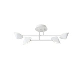 Photograph: Mantra Capuccina Small LED 4 Light Semi-Flush Ceiling Light White - 3000K