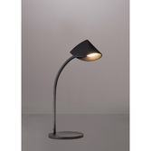 Photograph: Mantra Capuccina Small LED Table Lamp Black - 3000K