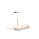 Photograph: Mantra Ceres White Led Table Lamp Complete With Mobile Phone Induction Charger