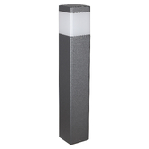 Photograph: Mantra Chicago 65CM Square Anthracite IP65 Bollard Post Lamp - M8109