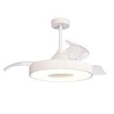 Photograph: Mantra Coin Air White LED Ceiling Fan Light With Remote Control