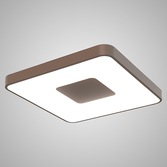 Photograph: Mantra Coin Large Square LED Flush Ceiling Light Gold Complete With Remote Control - 2700K-5000K Tuneable