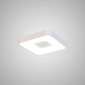 Photograph: Mantra Coin Small Square LED Flush Ceiling Light White Complete With Remote Control - 2700K-5000K Tuneable