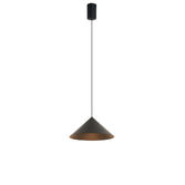 Photograph: Mantra Cono 24cm Black Metal Single Led Pendant Light - 3000K