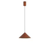 Photograph: Mantra Cono 24cm Copper Finish Metal Single Led Pendant Light - 3000K
