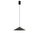 Photograph: Mantra Cono 30cm Black Metal Single Led Pendant Light - 3000K