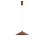 Photograph: Mantra Cono 30cm Copper Finish Metal Single Led Pendant Light - 3000K