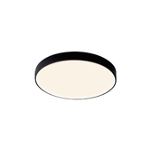 Photograph: Mantra Cumbuco II 50CM Round Black Flush Led Bulkhead Light - CCT SWITCHABLE 2700K/3300K/4000K