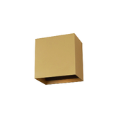 Photograph: Mantra Davos 20W Square Gold Led Adjustable Wall Light - IP54 - 3000K