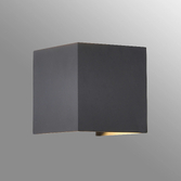 Photograph: Mantra Davos Square Anthracite Adjustable Up And Down Dimmable Led Exterior Wall Light - 2700K - IP54