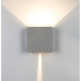 Photograph: Mantra Davos XL Square Anthracite Adjustable Up And Down Dimmable Led Exterior Wall Light - 2700K - IP54