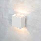 Photograph: Mantra Davos XL Square Anthracite Adjustable Up And Down Led Exterior Wall Light - 3000K - IP54