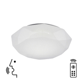 Photograph: Mantra Diamante 40W Led Flush Dimmable Led Smart Ceiling Light Complete With Remote - 3000 - 5000K - Google Play And Alexa