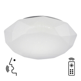 Photograph: Mantra Diamante 80W Led Flush Dimmable Led Smart Ceiling Light Complete With Remote - 3000 - 5000K - Google Play And Alexa