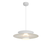 Photograph: Mantra Estrella 50cm Round White Modern Led Pendant - Dimmable - 3000K