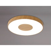 Photograph: Mantra Extra Large Coin 100W LED Round Ceiling Light Wood Effect