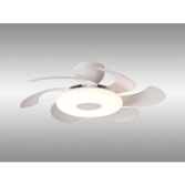 Photograph: Mantra Flowers White Led Ceiling Fan Light Complete With Remote - 2700K - 5000K