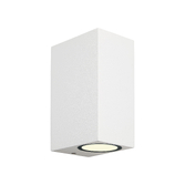 Photograph: Mantra Fusion M6515 Kandanchu White Square Twin Exterior Wall Light