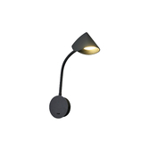 Photograph: Mantra Goa Black 7W Led Bedside Reader Wall Light - 3000K