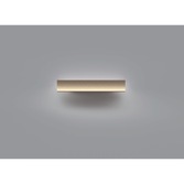 Photograph: Mantra Hanok Slim LED Linear Wall Light Sand Brown Small - 3000K