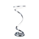 Photograph: Mantra Helix Modern Chrome Spiral Led Table Lamp Complete With In-line Switch - 3000K