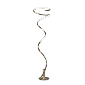 Photograph: Mantra Helix Tall Spiral Led Floor Lamp In Antique Brass Complete With In-Line Dimmer - 3000K