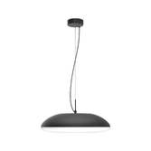 Photograph: Mantra Kazz Large Black 6 Light Ceiling Pendant Complete With White Diffuser