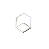 Photograph: Mantra Kubick Small Hexagonal White Led Wall Light - 3000K