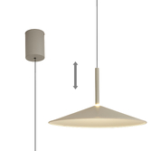 Photograph: Mantra Large Calice Grey/White Rise And Fall Led Pendant Light - 3000K - M7893