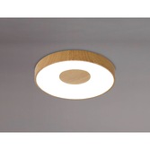 Photograph: Mantra Large Coin 80W LED Round Ceiling Light Wood Effect