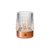 Photograph: Mantra Lax Rose Gold Rechargeable Battery Operated Led Table Lamp - IP44 - 3000K - 3 Stage Dimmable