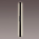 Photograph: Mantra Lotus Slim LED Exterior Wall Light 1.4m Black - 3000K, IP54