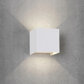 Photograph: Mantra M6521 Davos White Exterior Led Wall Light - 3000K