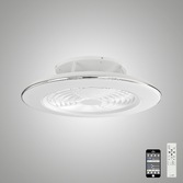 Photograph: Mantra M6705 Alisio White Ceiling Fan Light C/W Remote Control